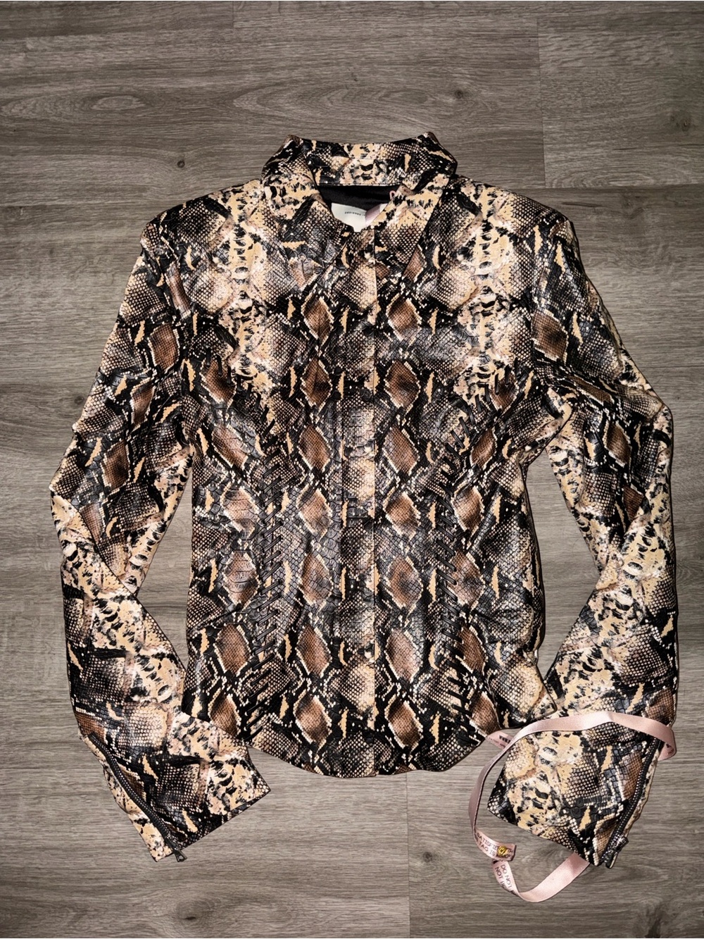 🇺🇸Firm Price🇺🇸House of CB VANI Snake Print Fitted Jacket - Picture 11 of 16